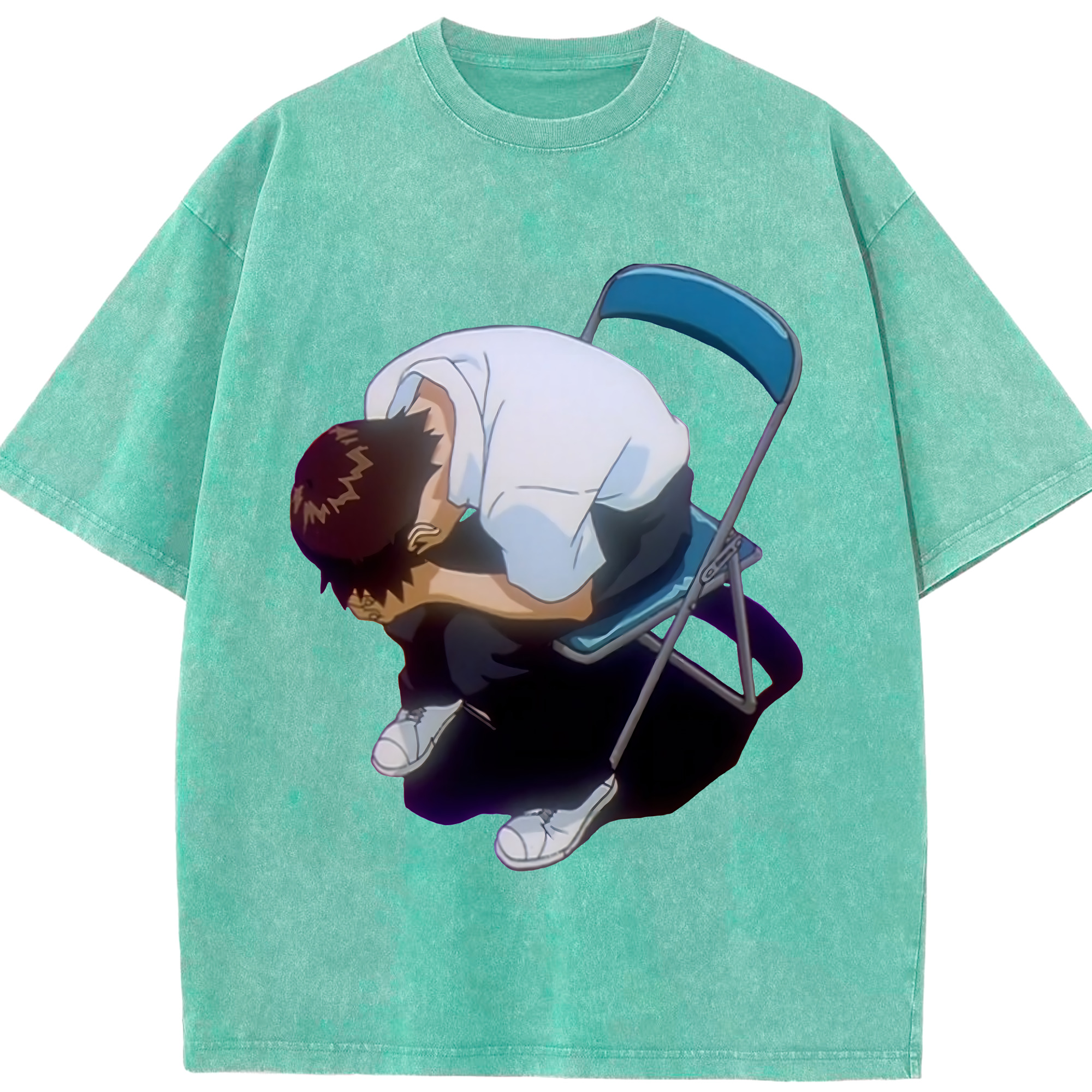 （画像用） EVA 新世紀エヴァンゲリオン 綿100% ヴィンテージ風 半袖Tシャツ（フロントプリント）
